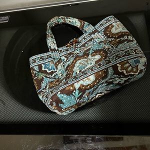 Vera Bradley small handbag with brown and blue